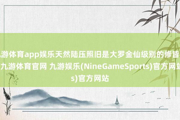 九游体育app娱乐天然陆压照旧是大罗金仙级别的修皆者-九游体育官网 九游娱乐(NineGameSports)官方网站