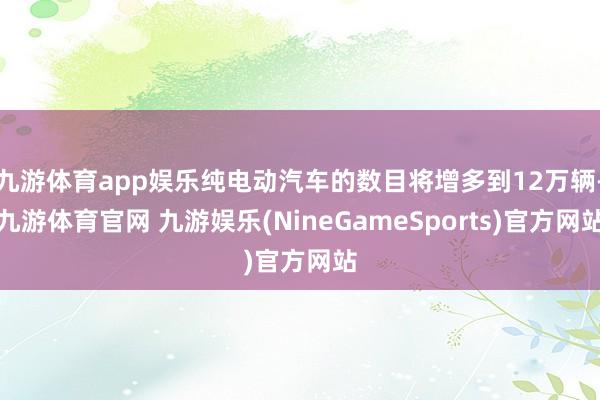 九游体育app娱乐纯电动汽车的数目将增多到12万辆-九游体育官网 九游娱乐(NineGameSports)官方网站