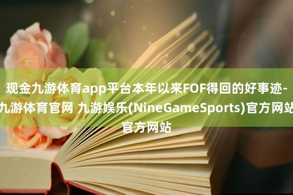 现金九游体育app平台　　本年以来FOF得回的好事迹-九游体育官网 九游娱乐(NineGameSports)官方网站