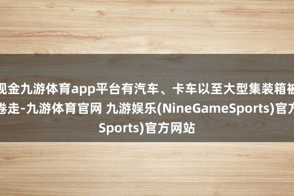 现金九游体育app平台有汽车、卡车以至大型集装箱被急流卷走-九游体育官网 九游娱乐(NineGameSports)官方网站